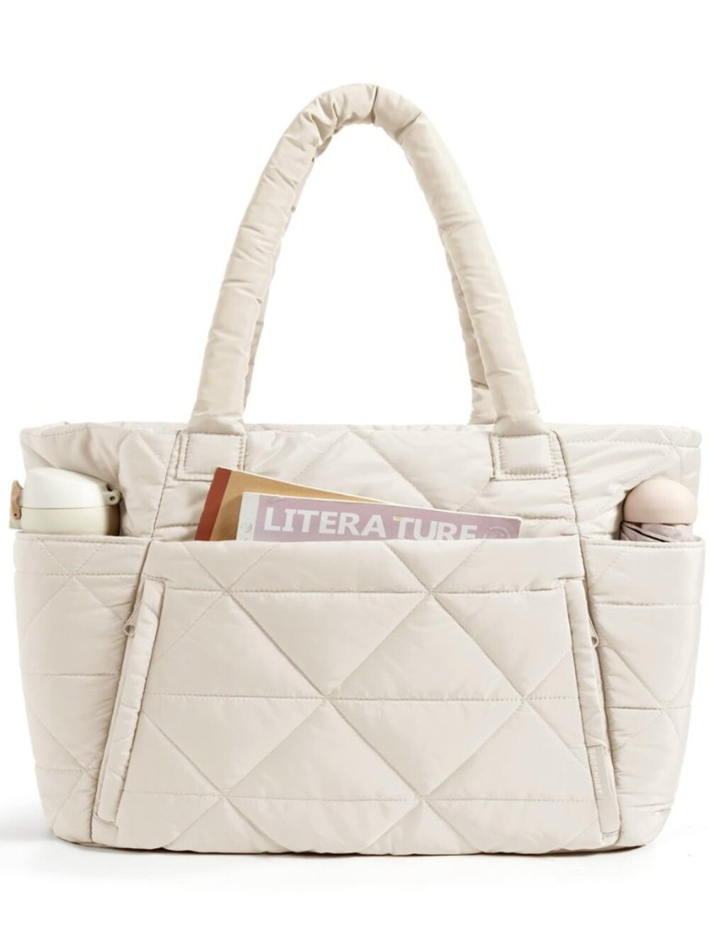 Tote Bag for Women, Puffer Tote Bag for Work Large Shoulder Bag